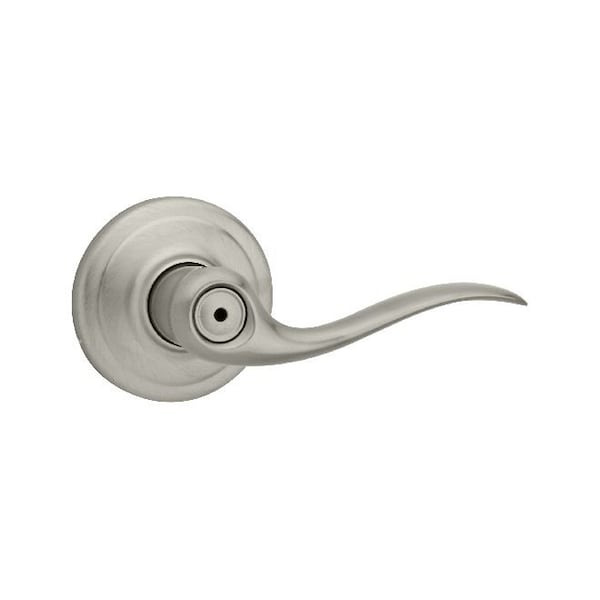 Tustin Lever Privacy Door Lock with 6AL Latch and RCS Strike Satin Nickel Finish
